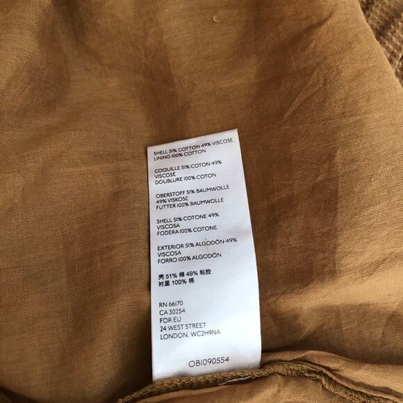 Free People Erin Embroidered Boho Mini Dress Size M NWT Long sleeve In Brown - Picture 12 of 13